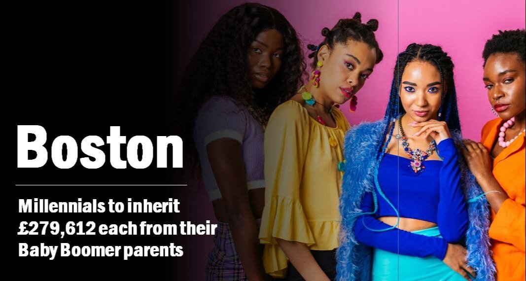 Boston’s Millennials to Inherit £279,612 Each From Their Baby Boomer Parents